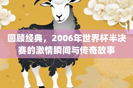 回顾经典，2006年世界杯半决赛的激情瞬间与传奇故事