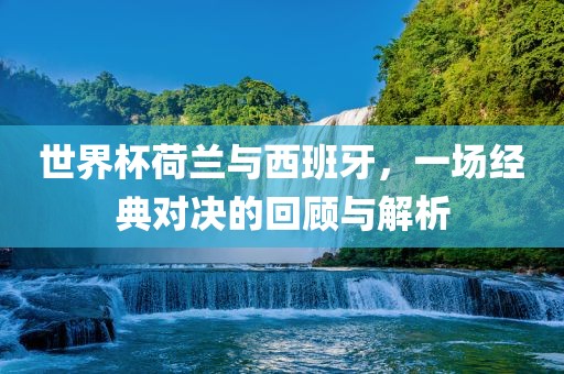 世界杯荷兰与西班牙，一场经典对常熟市高丰毛纺织品有限公司决的回顾与解析