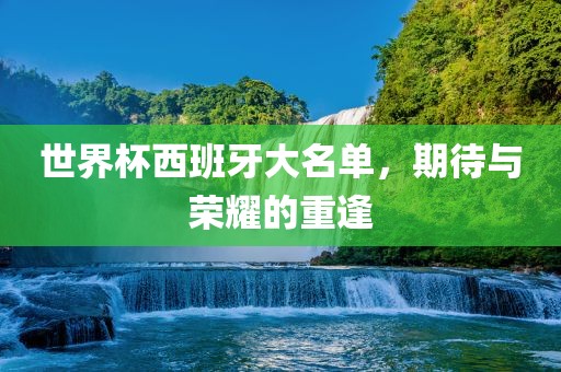 世界杯西班牙大名单，期待与荣耀的重逢