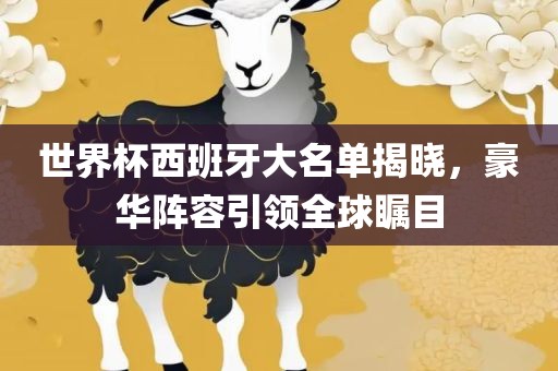 世界杯西班牙大名单揭晓，豪华阵容引领全球瞩目
