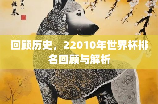 回顾历史，22010年世界杯排名回顾与解析