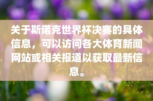 关于斯诺克世界杯决赛的具体信息，可以访问各大体育新闻网站或相关报道以获取最新信息。常熟市高丰毛纺织品有限公司