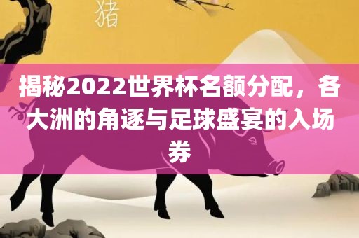 揭秘2022世界杯名额分配，各大洲的角逐与足球盛宴的入场券常熟市高丰毛纺织品有限公司
