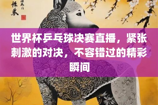 世界杯乒乓球决赛直播，紧张刺激的对决，不容错过的精彩瞬间常熟市高丰毛纺织品有限公司