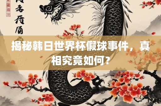 揭秘韩日世界杯假球事件，真相究竟如何？