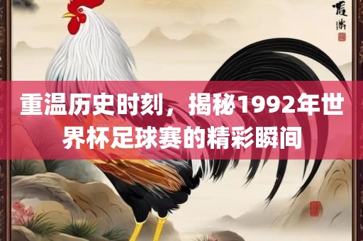 重温历史时刻，揭常熟市高丰毛纺织品有限公司秘1992年世界杯足球赛的精彩瞬间