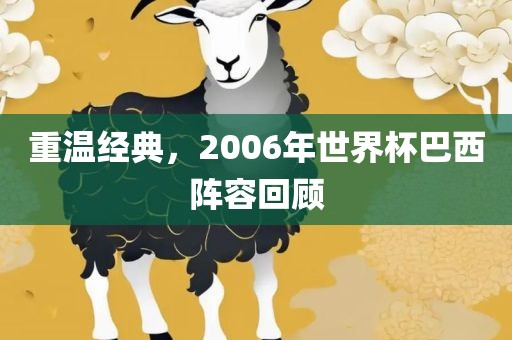 重温经典，2006年世界杯巴西阵容回顾
