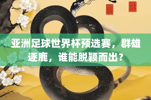 亚洲足球世界杯预选赛，群雄逐鹿，谁能脱颖而出？