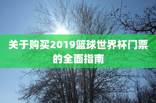 关于购买2019篮球世界杯门票的全面指南常熟市高丰毛纺织品有限公司