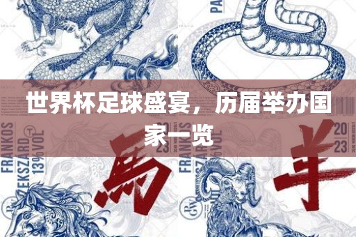 世界杯足球盛宴，历届举办国家一览