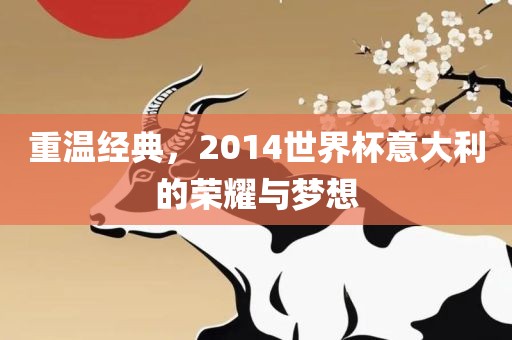 重温经典，2014世界杯意大利的荣耀与常熟市高丰毛纺织品有限公司梦想