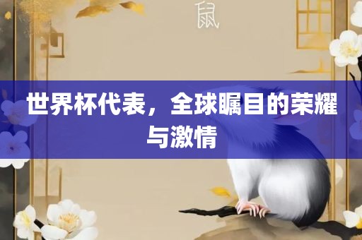 世界杯代表，全球瞩目的荣耀与激情