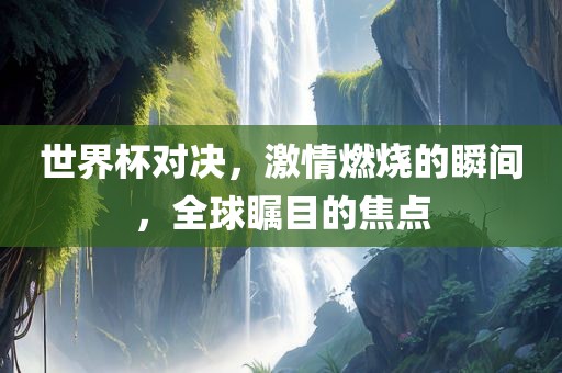 世界杯对决，激情燃烧的瞬间，全球瞩目的焦点