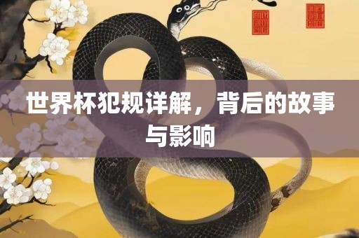 世界杯犯规详解，背后的故事与影响
