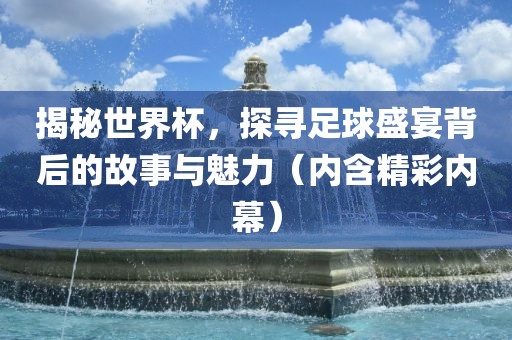 揭秘世界杯，探寻足球盛宴背后的故事与魅力（内含精彩内幕）常熟市高丰毛纺织品有限公司