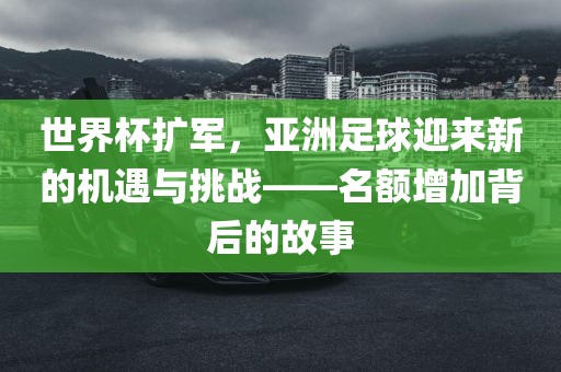 世界杯扩军，亚洲足球迎来新的机遇与挑战——名额增加背后的故事常熟市高丰毛纺织品有限公司