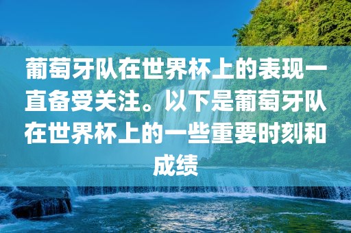 葡萄牙队在世界杯上的表现一直备受关注。以下是葡萄牙队在世界杯上的一些重要时刻和成绩常熟市高丰毛纺织品有限公司