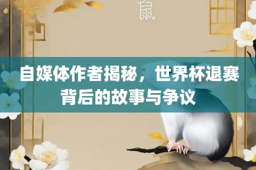 自媒体作者揭秘，世界杯退赛背后的故事与争议