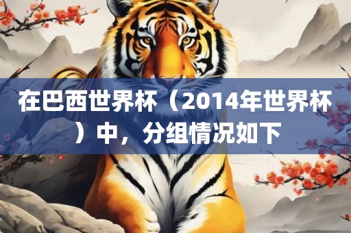 在巴西世界杯（2014年世界杯）中，分组情况如下