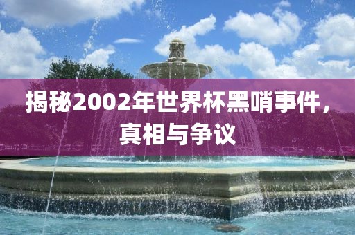 揭秘2002年世界杯黑哨事件，真相与争议