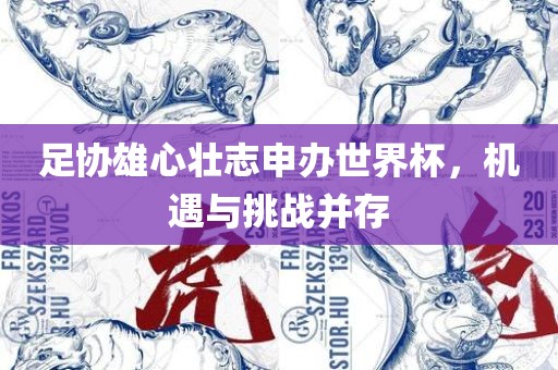 足协雄心壮志申办世界杯，机遇与挑战并存