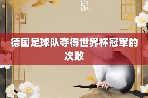 德国足球队夺得世界杯冠军的次数