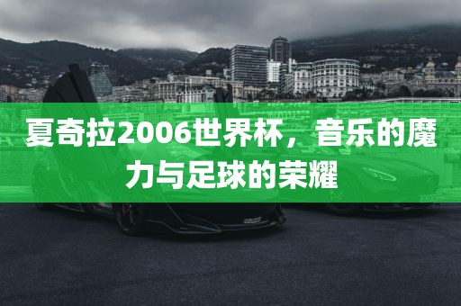 夏奇拉2006世界杯，音乐的魔力与足球常熟市高丰毛纺织品有限公司的荣耀