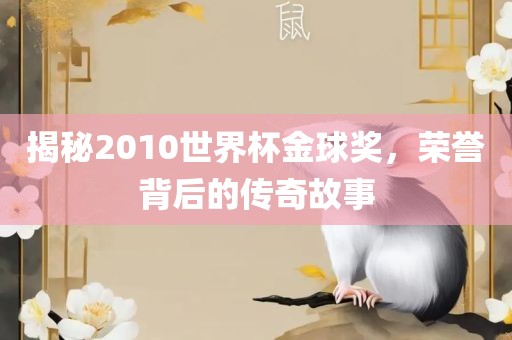 揭秘2010世界杯金球奖，荣誉背后的传奇故事