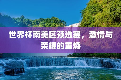 世界杯南美区预选赛，激情与荣耀的重燃
