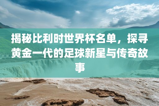 揭秘比利时世界杯名单，探寻黄金一代的足球新星与传奇故事常熟市高丰毛纺织品有限公司