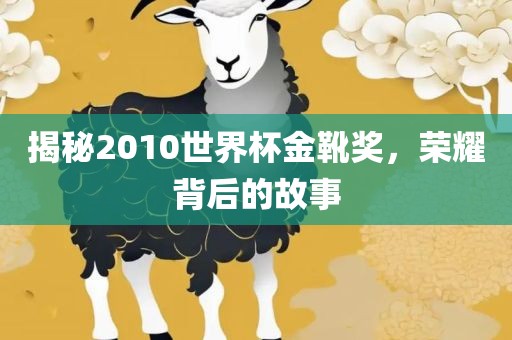 揭秘2010世界杯金靴奖，荣耀背后的故事
