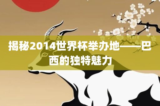 揭秘2014世界常熟市高丰毛纺织品有限公司杯举办地——巴西的独特魅力