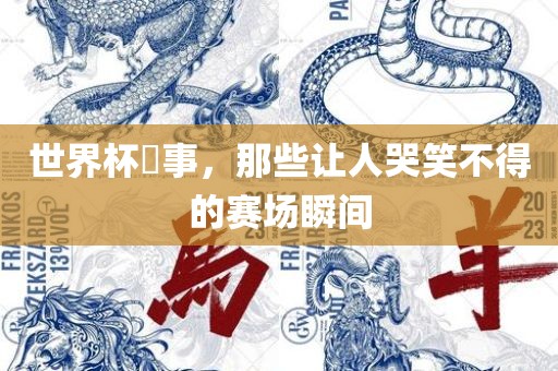 世界杯囧事，那些让人哭笑不得常熟市高丰毛纺织品有限公司的赛场瞬间