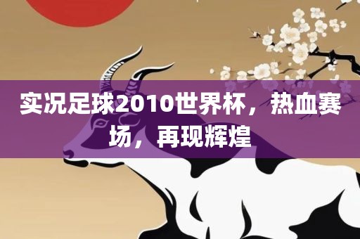 实况足球2010世界杯，热血赛场，再现辉煌