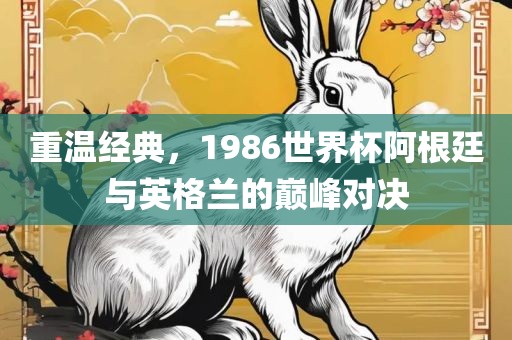 重温经典，1986世界杯阿根廷与英格兰的巅峰对决