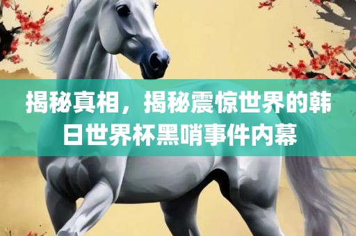 揭秘真相，揭秘震惊世界的韩日世界杯黑哨事件内幕