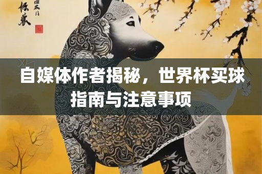 自媒体作者揭秘，世界杯买球指南与注意事项