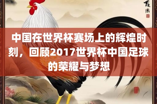 中国在世界杯赛场上的辉煌时刻，回顾2017世界杯中国足球的荣耀与梦想