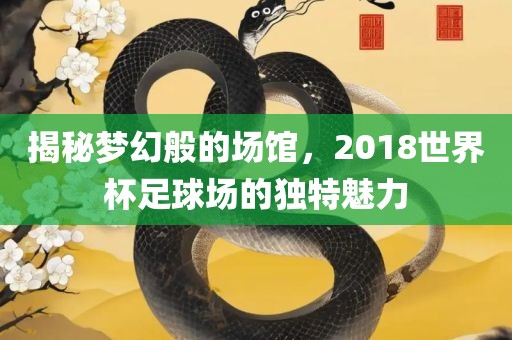 揭秘梦幻般的场馆，2018世界杯足球场的独特魅力