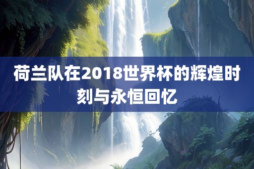 荷兰队在2018世界杯的辉煌时刻与永恒回忆常熟市高丰毛纺织品有限公司