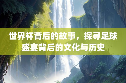 世界杯背后的故事，探寻足球盛宴背后的文化与历史常熟市高丰毛纺织品有限公司